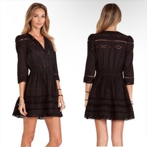 NWT Tularosa Payton Black Lace Mini Dress Blogger Favorite